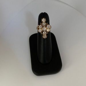 Art Deco 9 diamonds! Cocktail ring